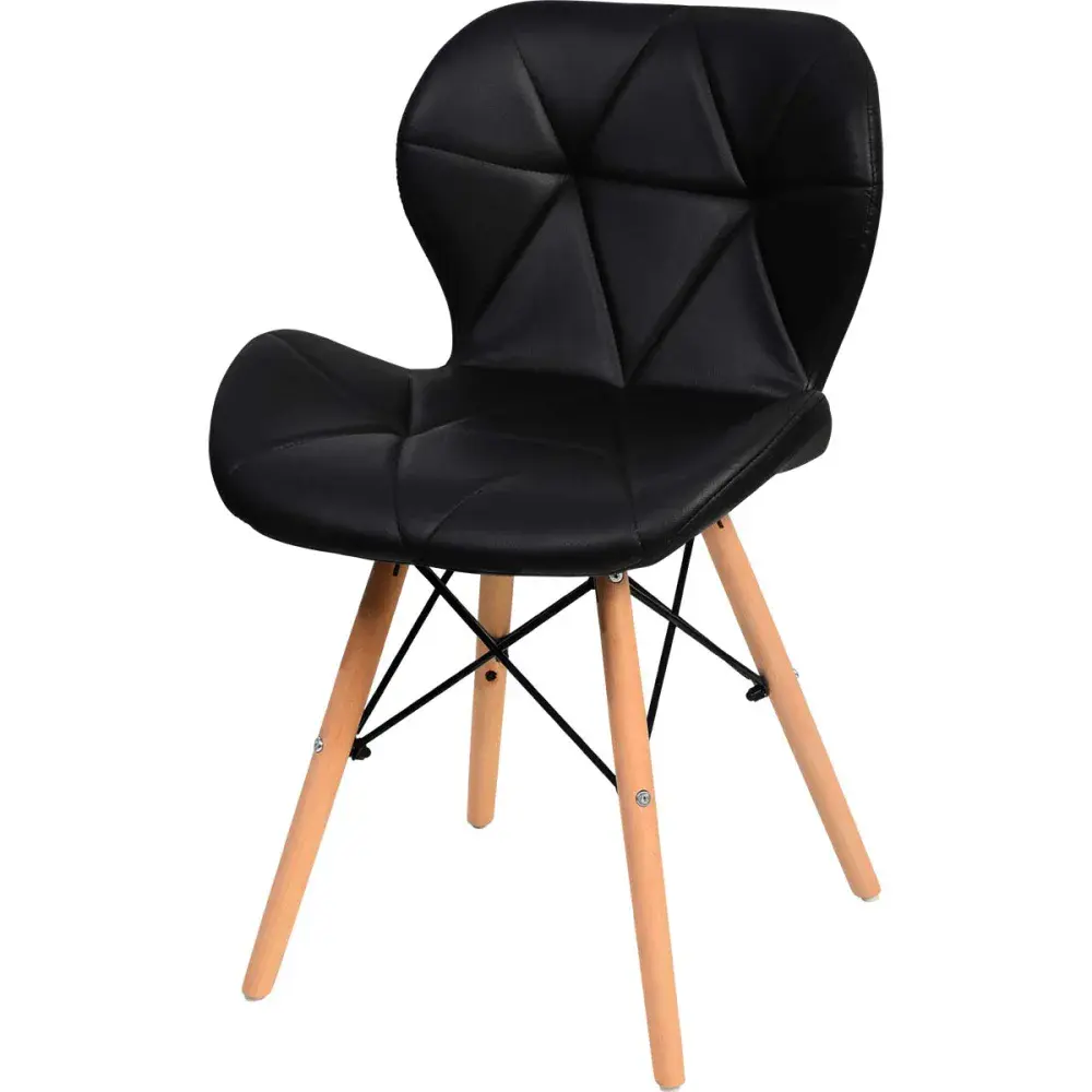 Cadeira eiffel estofada 110KG preta Kala