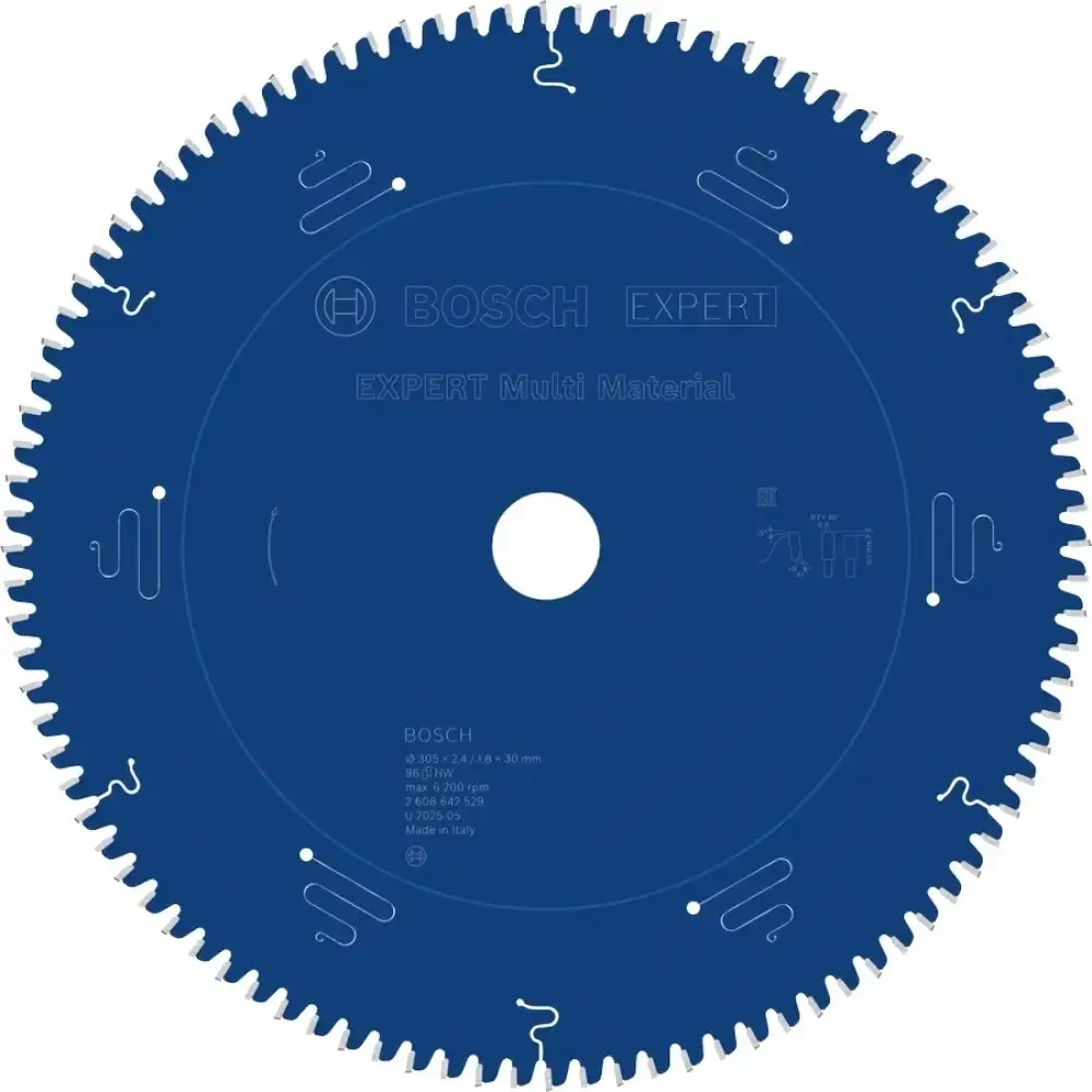 Disco de serra circular expert multi material 305X30MM 96 dentes Bosch