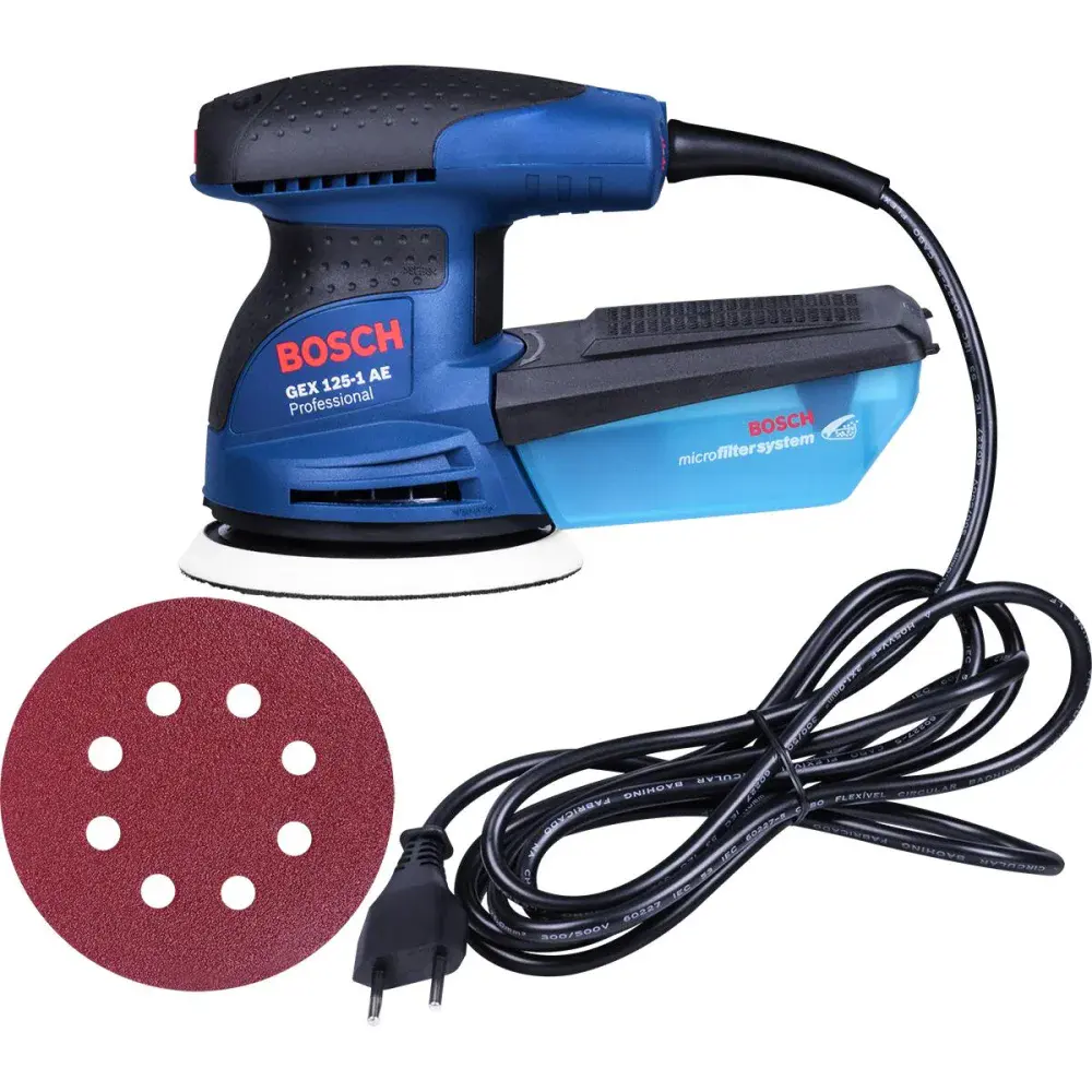 Lixadeira excêntrica GEX125-1AE 250W 127V Bosch — fotografia de referência