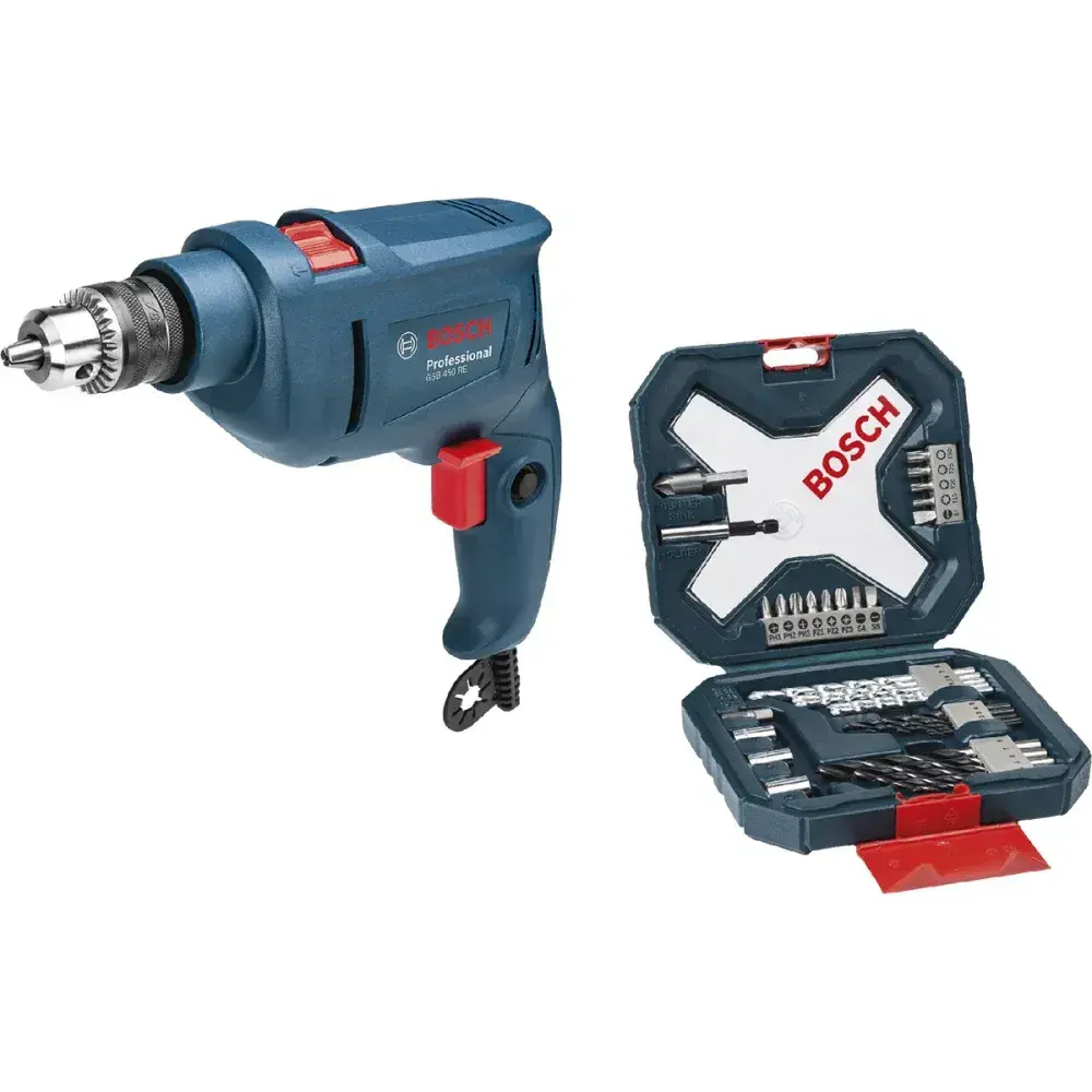 Kit furadeira parafusadeira de impacto GSB450RE 450W 220V Bosch — fotografia 8