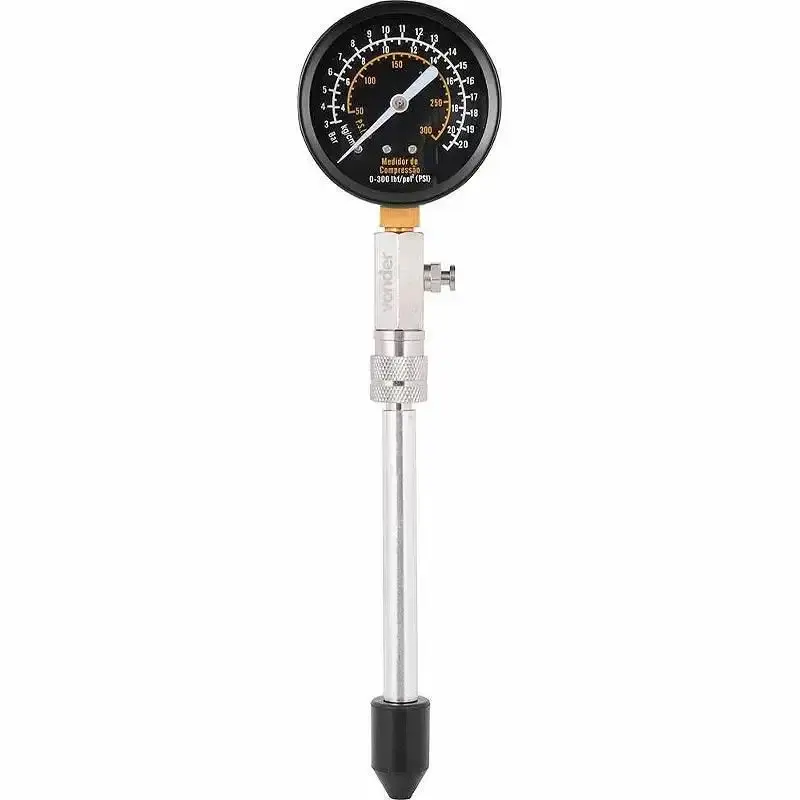 Medidor de compressão para motor 0 a 300 PSI 6510000300 Vonder — fotografia 3