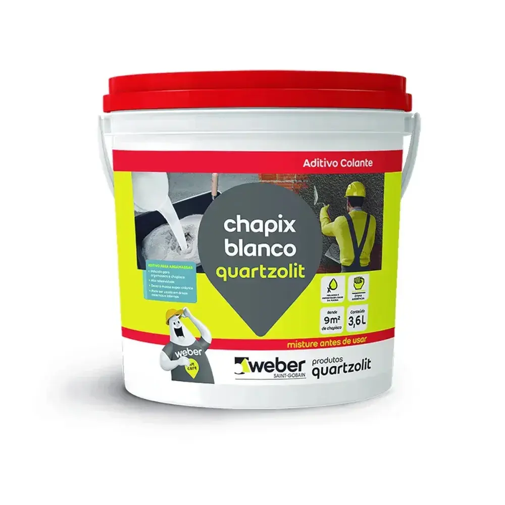 Adesivo argamassa chapix blanco 3,6KG Quartzolit — fotografia de referência