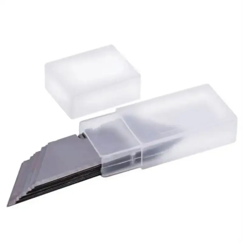 Estilete trapezoidal retrátil ETR001L + kit com 10 lâminas LTR010L Lufkin — fotografia 2