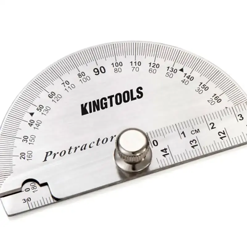 Transferidor de grau tipo meia lua 180 graus kingtools King Tools — fotografia 2