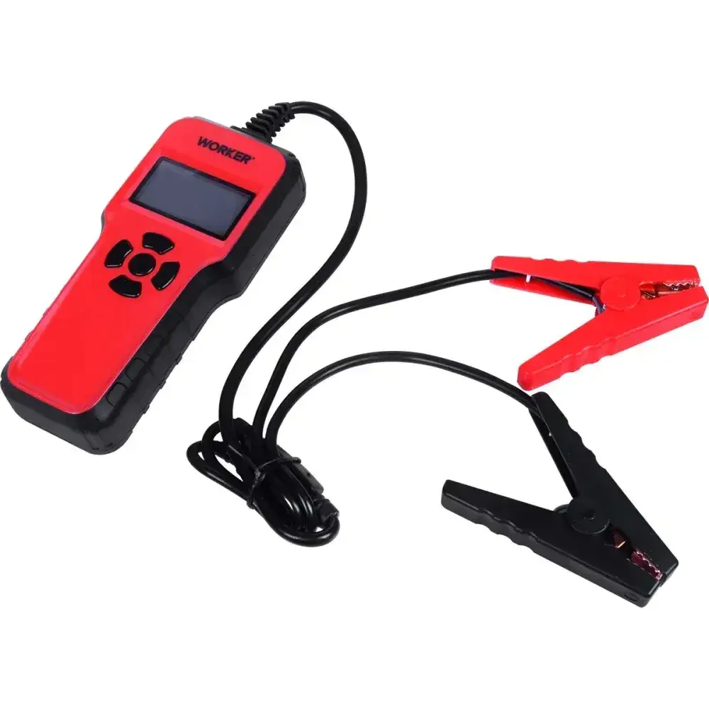 Testador de baterias com display lcd 12V Worker — fotografia 7