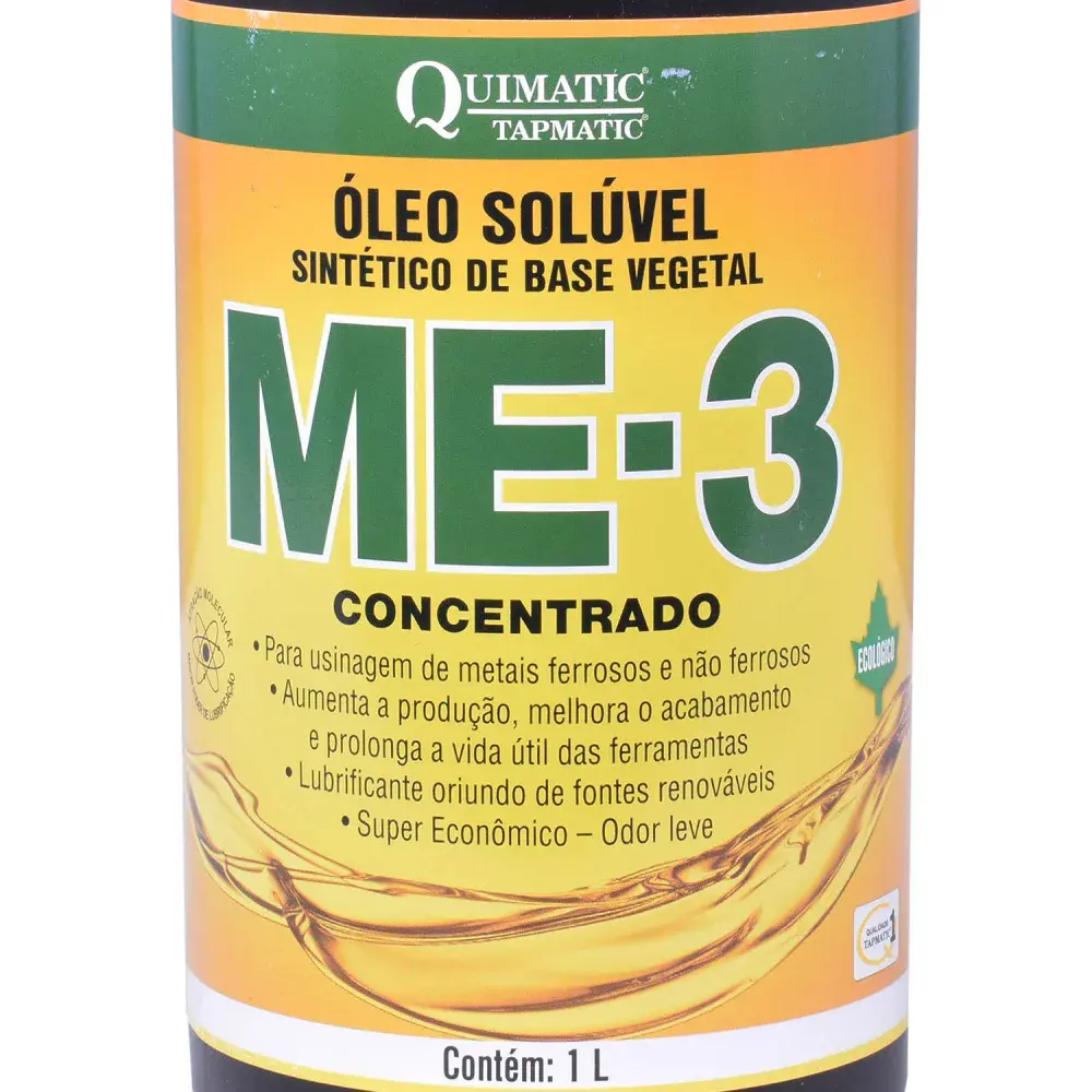 ME-3 óleo solúvel sintético vegetal - 1L - quimatic tapmatic — fotografia 4