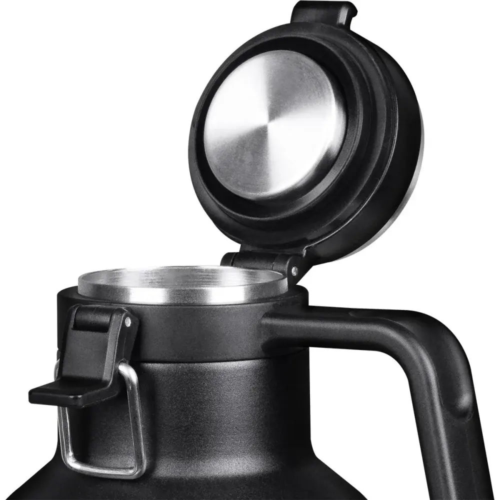 Growler térmico em aço inoxidável preto 1,9L Collins — fotografia 5