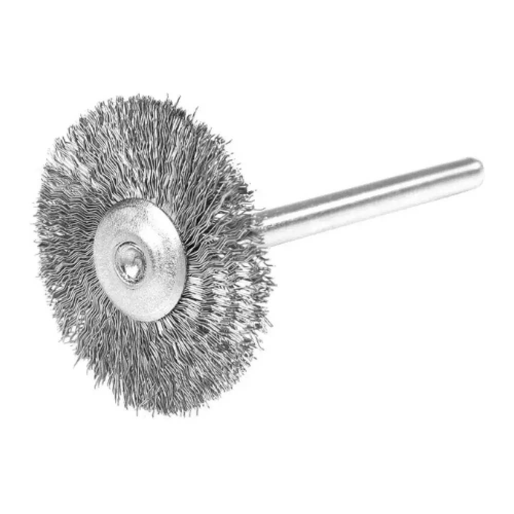 Escova circular com haste em inox 1/8" 25MM Worker — fotografia de referência
