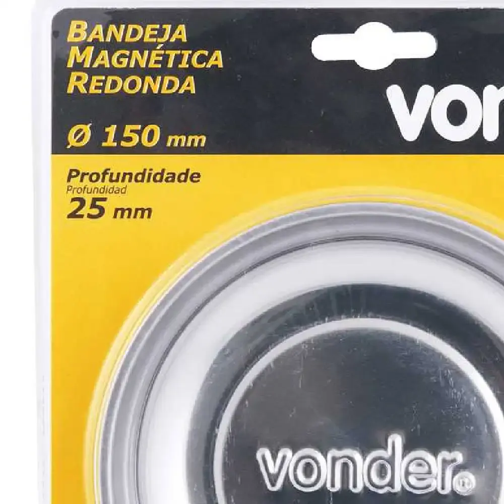 Bandeja magnética redonda aço inox 3599150025 Vonder — fotografia 6