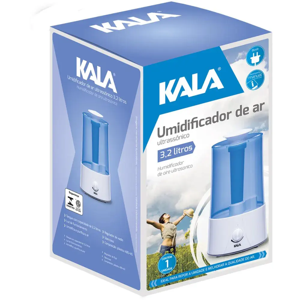 Umidificador de ar ultrassônico com regulagem 3,2L Kala — fotografia 6
