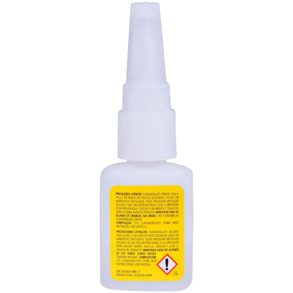 Adesivo instantâneo blister 5GR supercola Tekbond — fotografia 4