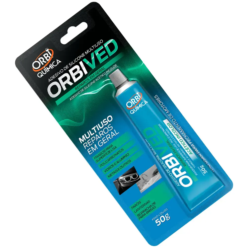 Adesivo de silicone multiuso 5542 50G Orbi — fotografia 5