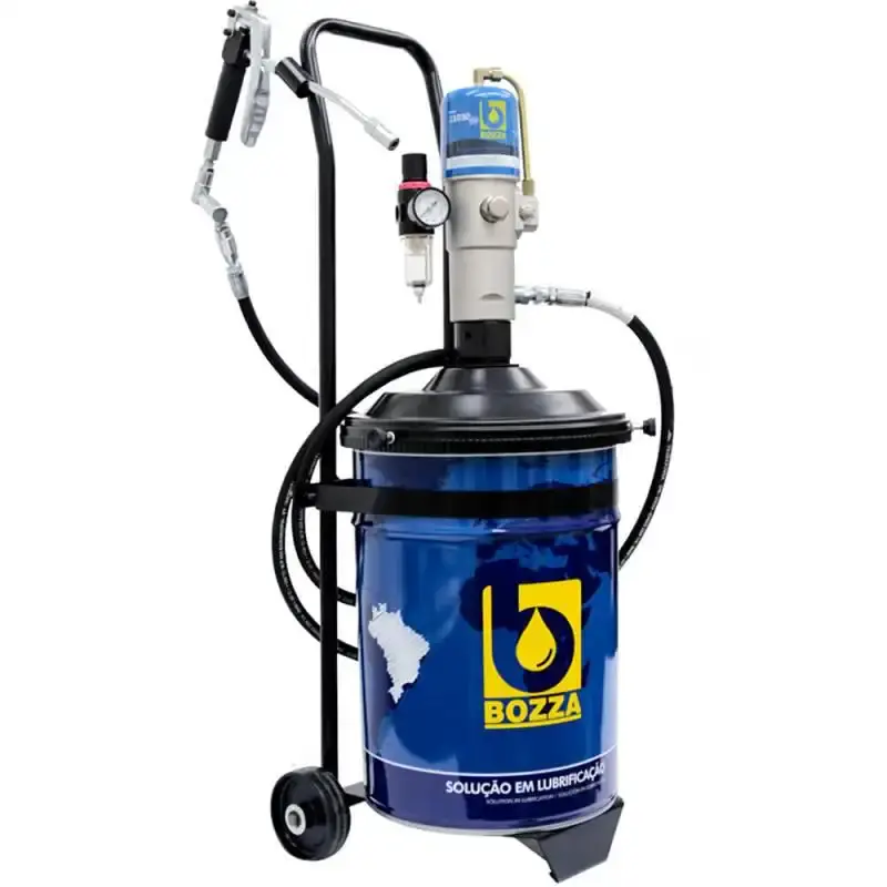 Bomba para graxa pneumática 20 KG com balde 11020-R20-G4 Bozza