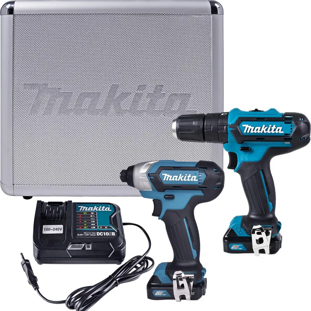 Kit furadeira e parafusadeira de impacto 12V cxt Makita — fotografia de referência