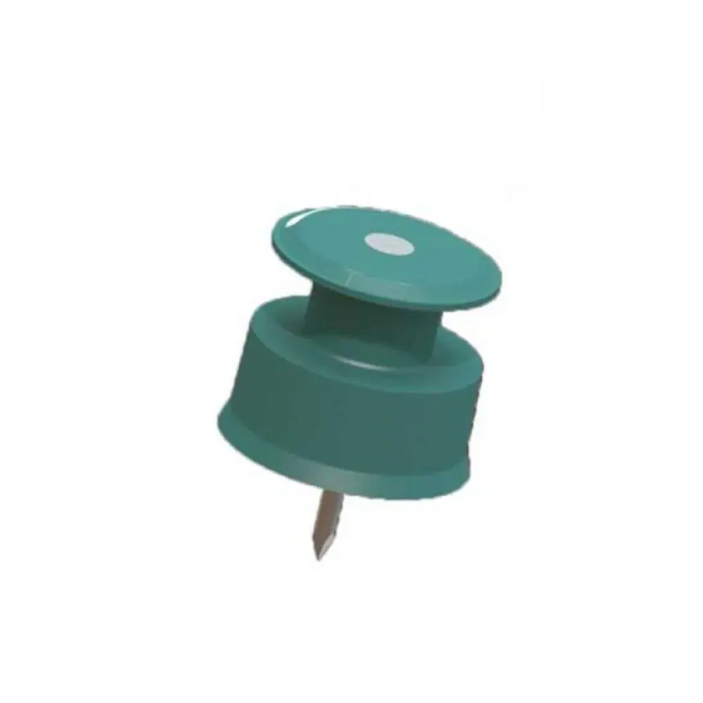 Isolador roldana 24X24PREGO 500 pçs verde ri sampiet