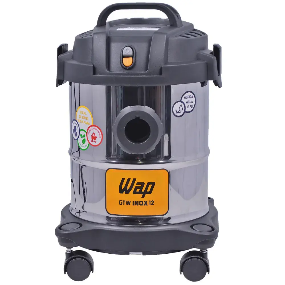 Aspirador de pó/água gtw inox 12 bico múltiplo 1400W 127V Wap — fotografia 3