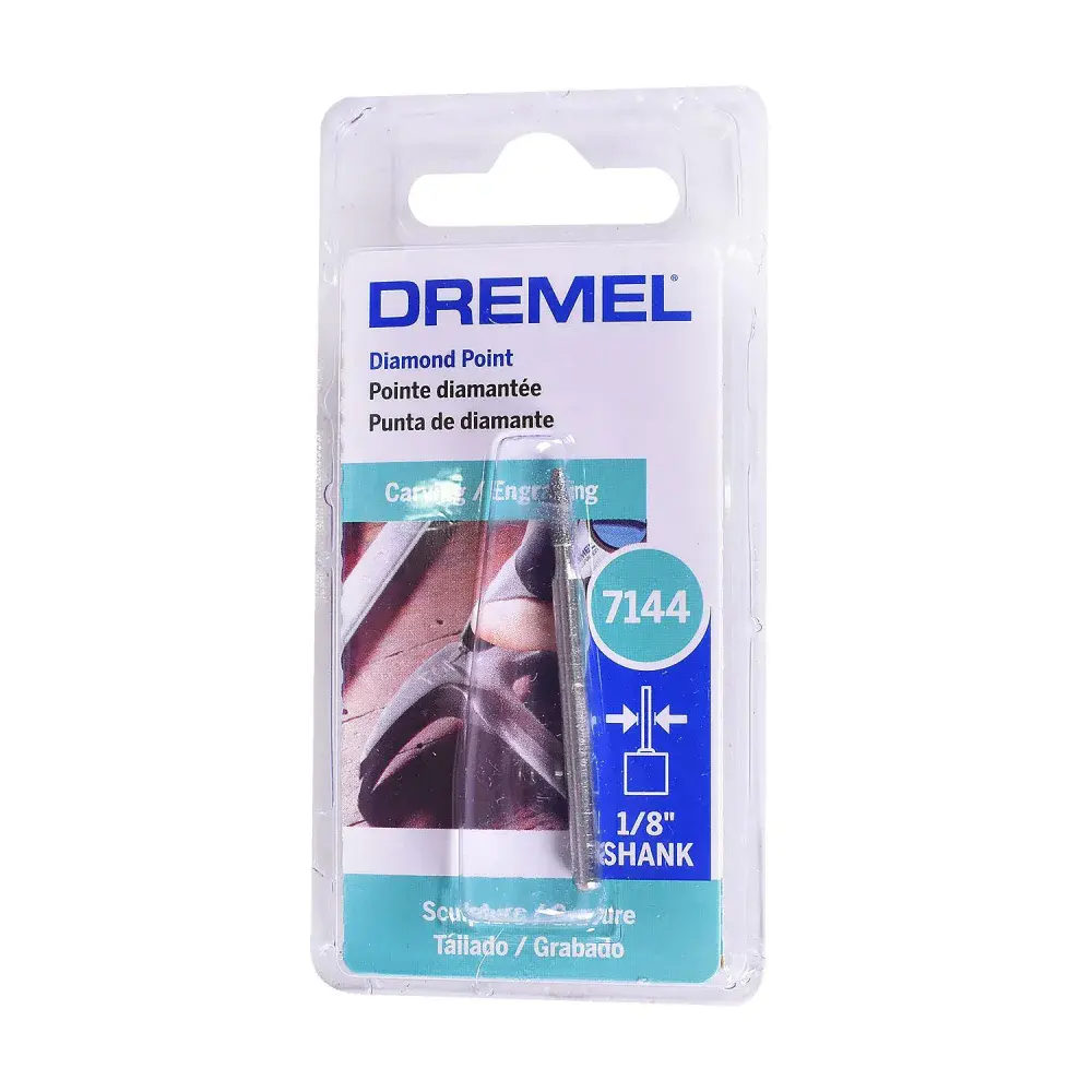 Ponta diamantada paralela 3/32 7144 Dremel — fotografia 5