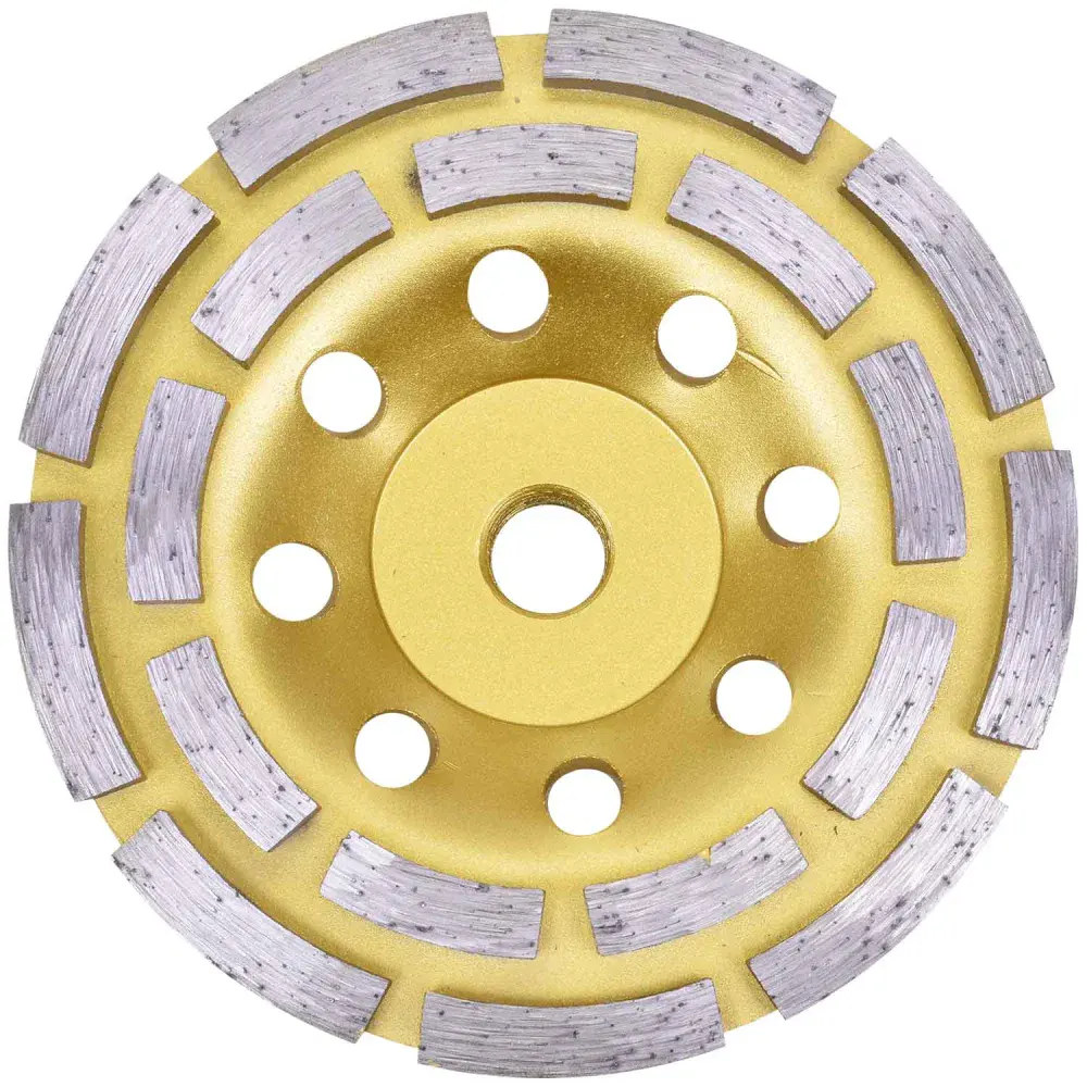 Rebolo diamantado segmentado duplo M14 4.1/2" 115MM Bumafer — fotografia de referência