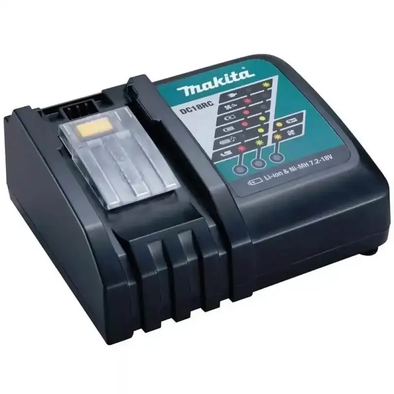 Carregador de bateria 14.4V à 18V li-ion DC18RC bivolt 110/220V Makita — fotografia de referência