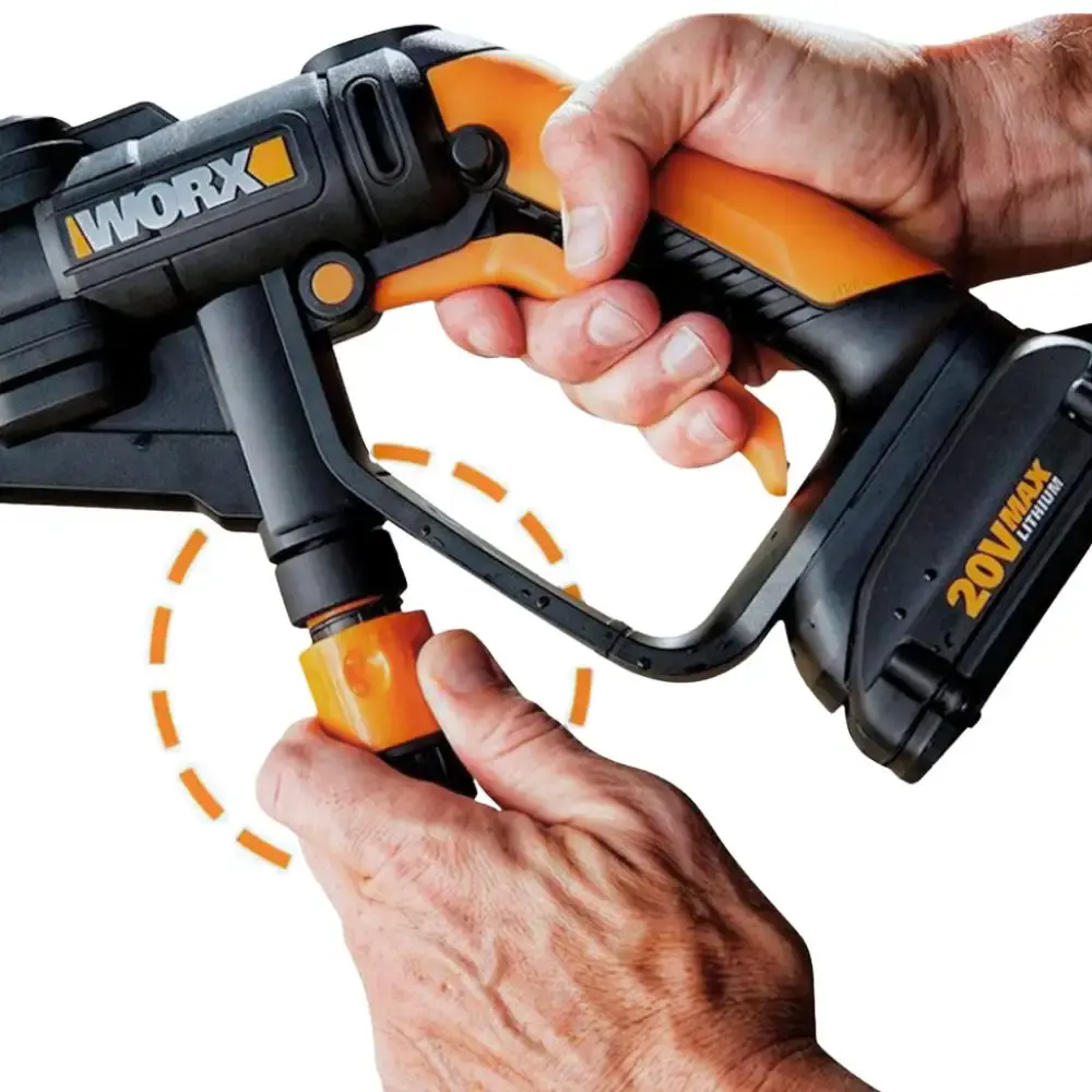 Parafusadeira furadeira 20V WX101.9 com lavadora de alta pressão WG620E worx Positec — fotografia 4