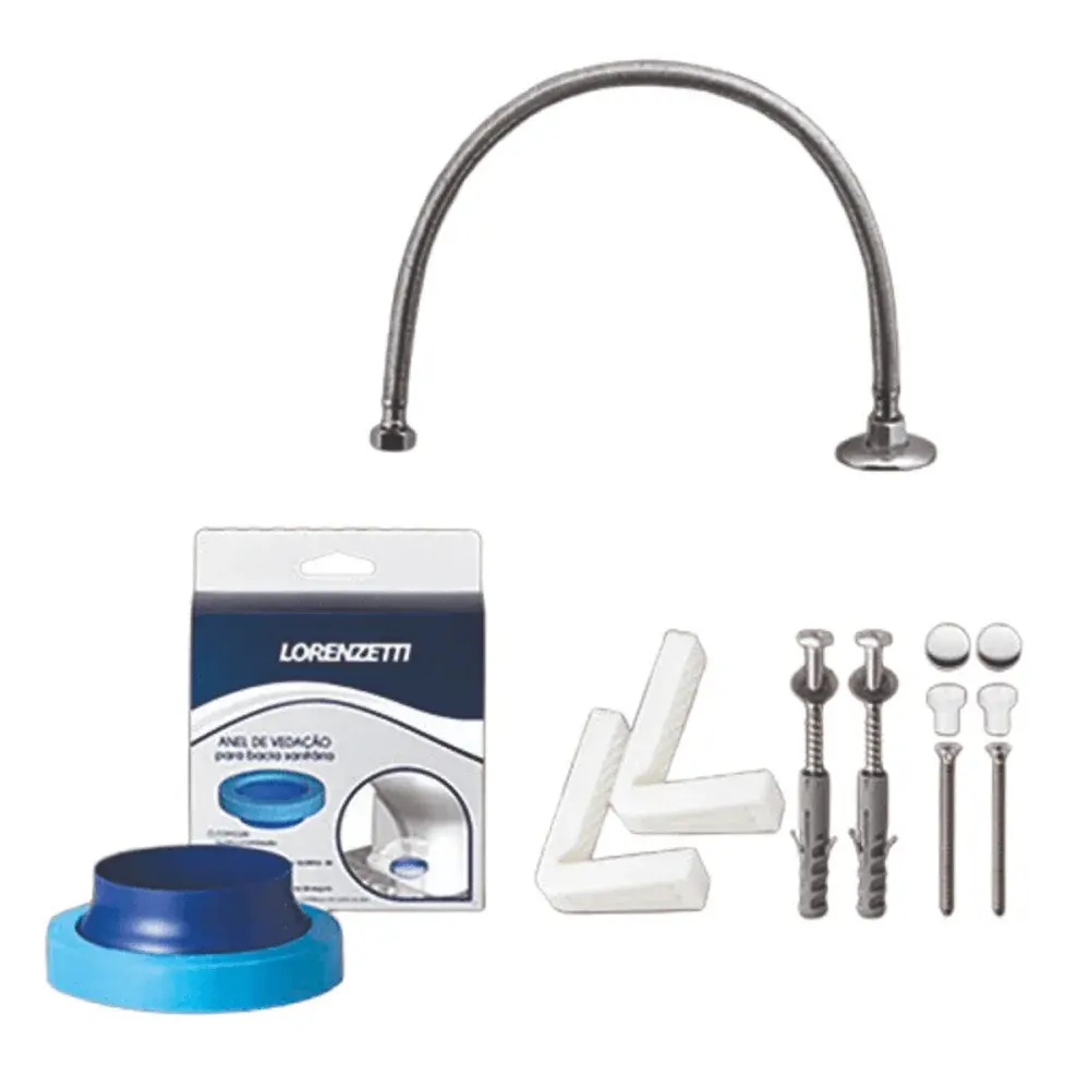 Kit bacia com caixa acoplada 3/6L class completo lorenzetti duchas — fotografia 9