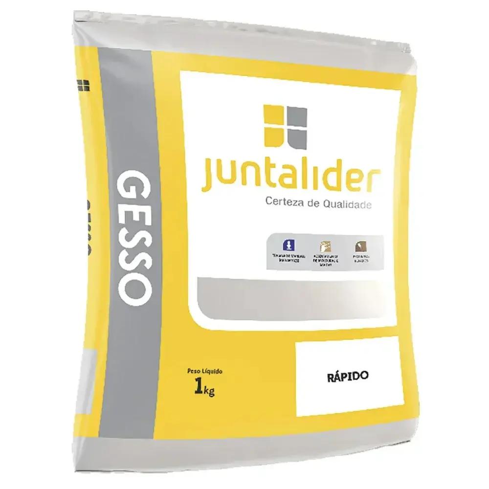 Gesso para reparos secagem rápida 1KG Juntalider — fotografia 2
