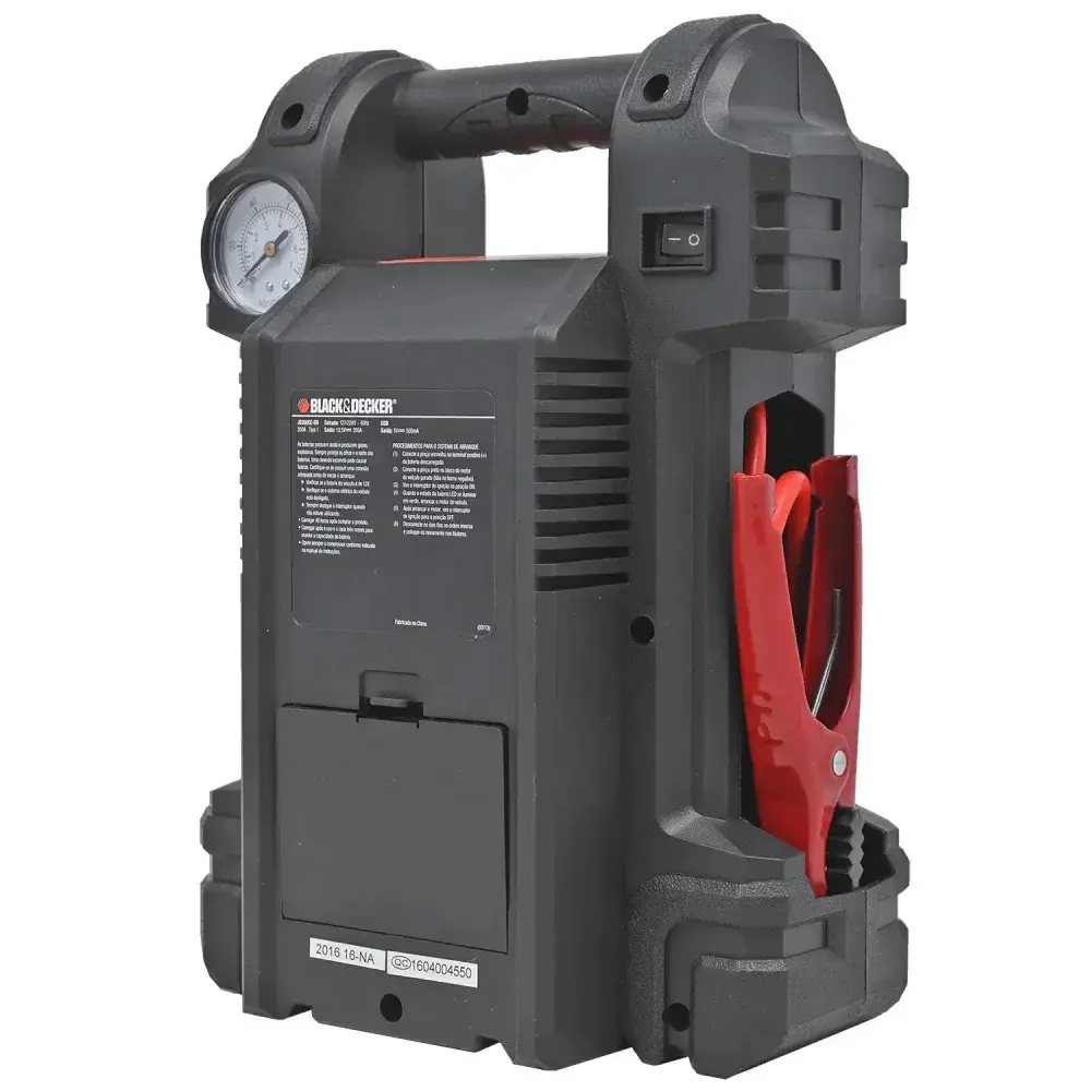 Auxiliar de partida e compressor inflador JS350CC blackdecker Black & Decker — fotografia 8