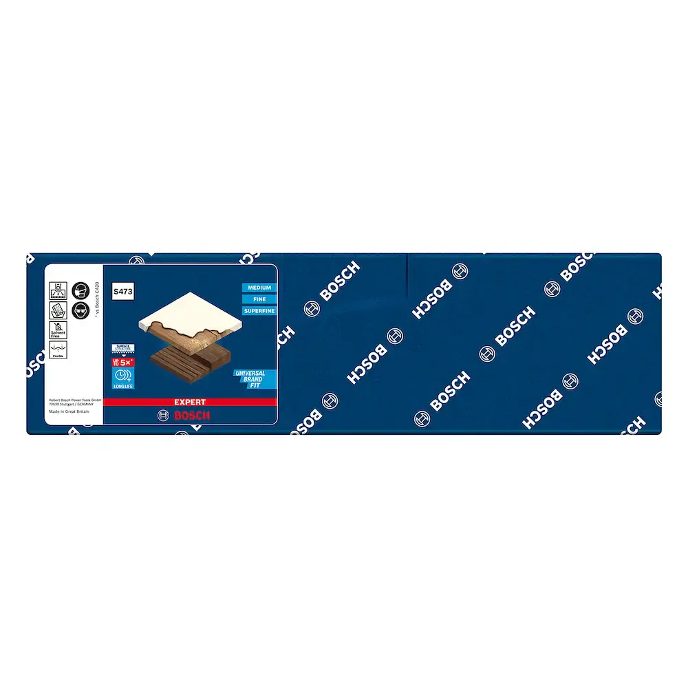 Esponja abrasiva expert S473 98X13X120MM fine Bosch — fotografia 2