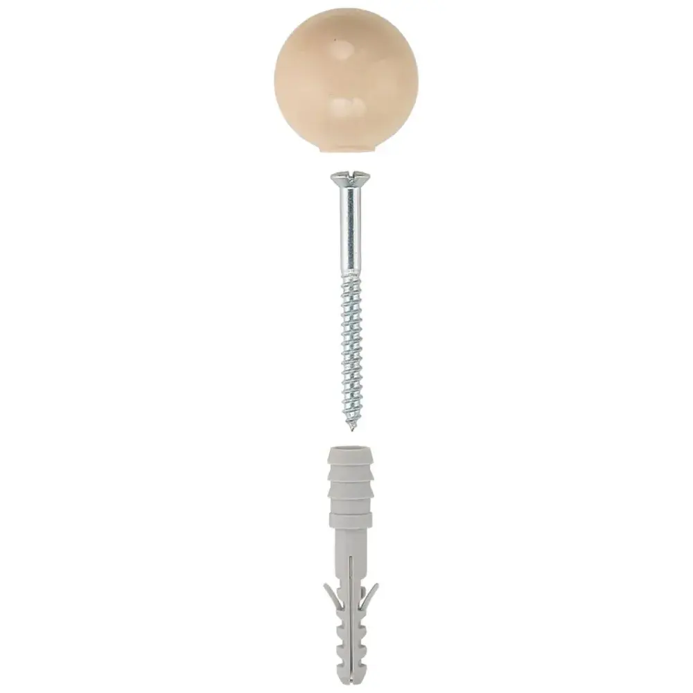 Batedor de porta ts S8 em nylon branco Fischer