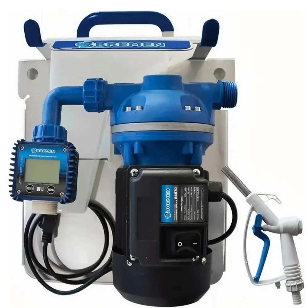 Kit para transferência de arla 32 220V 35L/MIN com mangueira 6M e bico manual Bremen — fotografia de referência