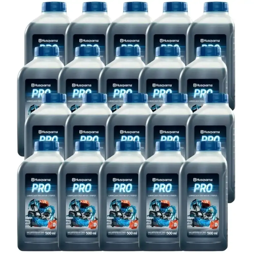 Óleo Lubrificante para motor 2 Tempos 500ml 20 Unidades PRO HUSQVARNA — fotografia de referência