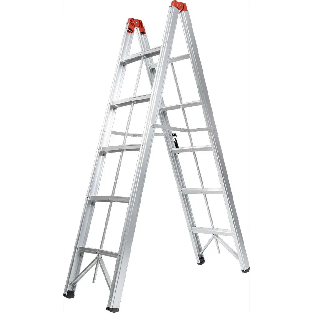 Escada dobrável palito de alumínio 1,71M 5 degraus Worker — fotografia 8