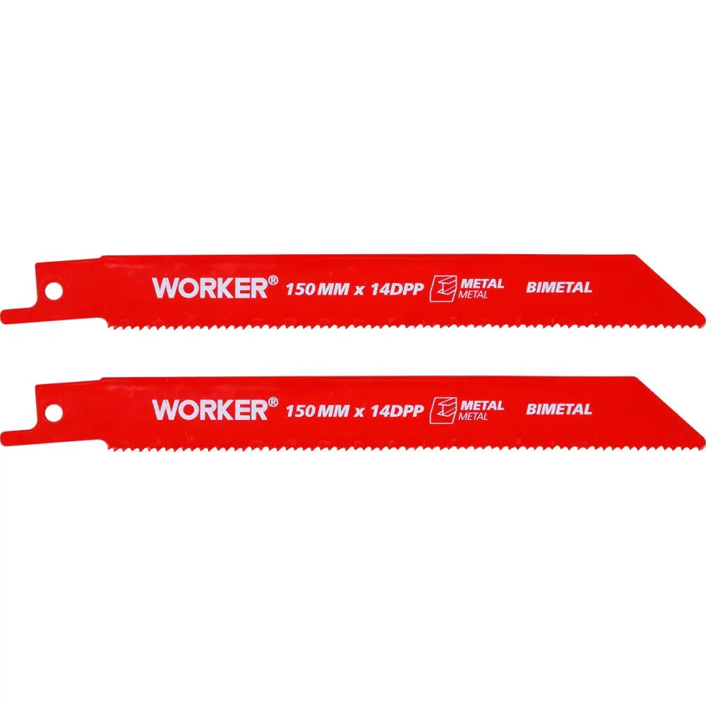 Lâmina para serra sabre bimetálica 1/2” 150MM 14 dentes Worker