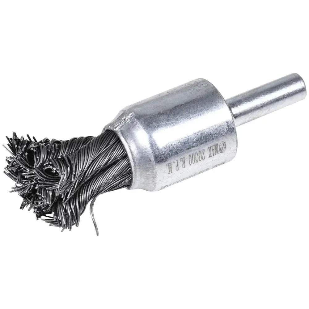 Escova pincel trançado em aço carbono 3/4 19,05CM Worker — fotografia 4