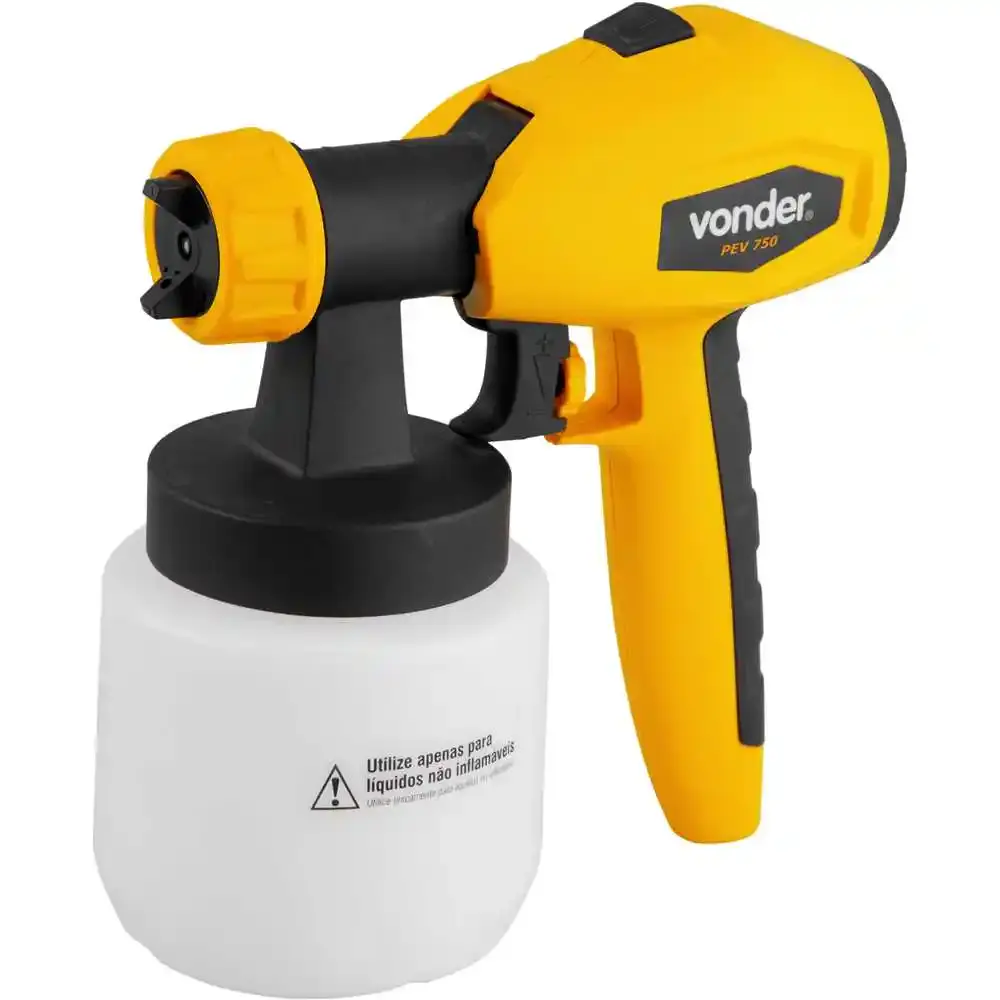 Pistola elétrica para pintura com roda PEV-750 Vonder 110 V — fotografia 7