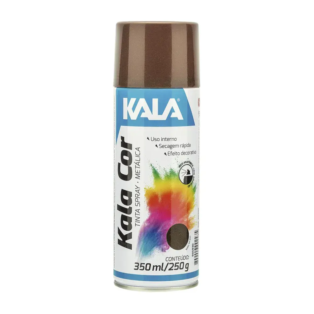 Tinta spray metálico Kala bronze 350ML — fotografia de referência