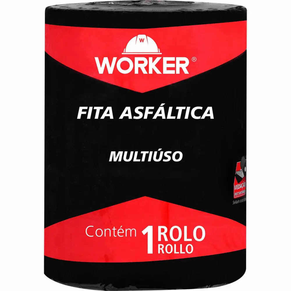 Manta asfáltica autoadesiva flexível terracota 15CM x 10M Worker — fotografia de referência