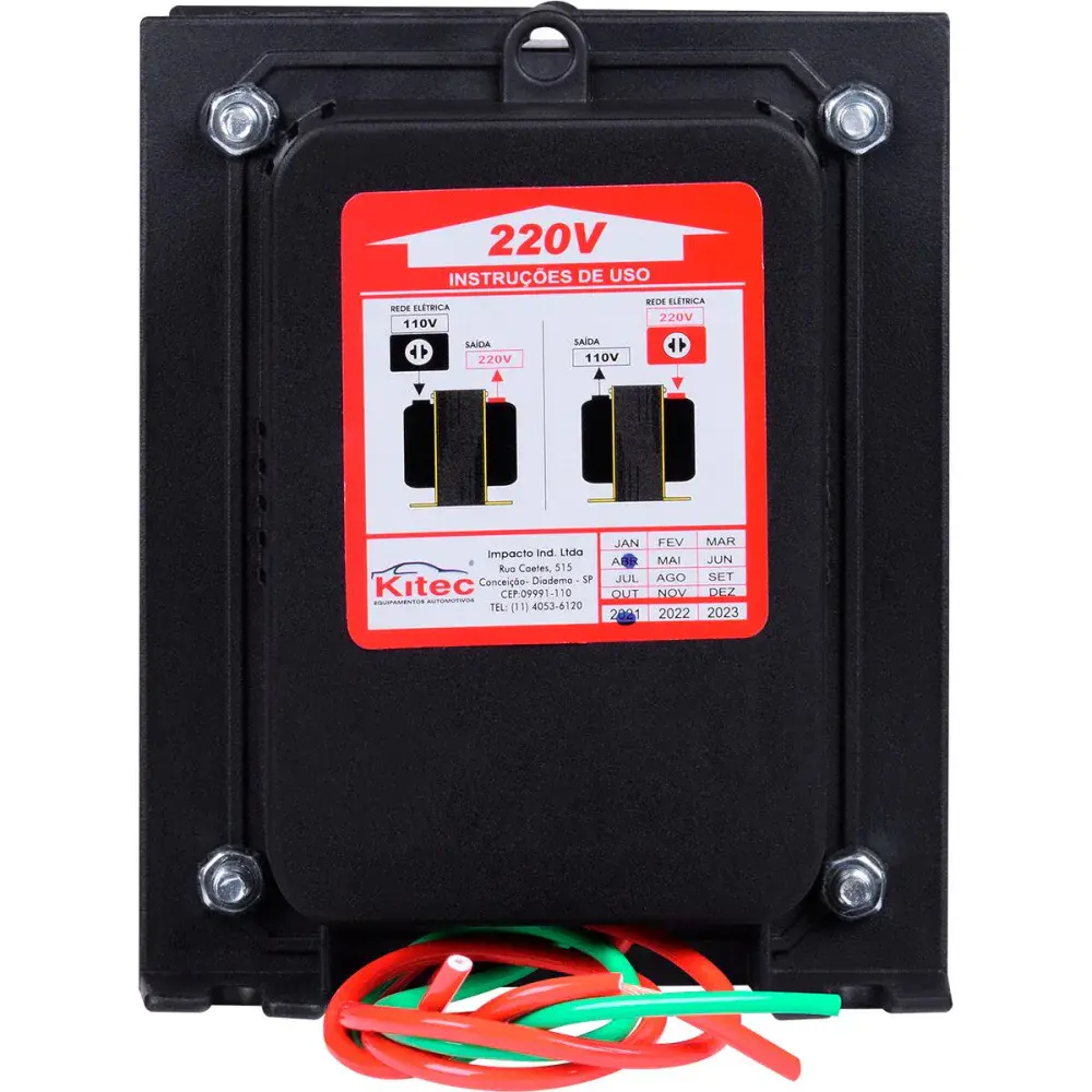 Autotransformador tripolar 4.000VA 2800W bivolt Kitec — fotografia 3