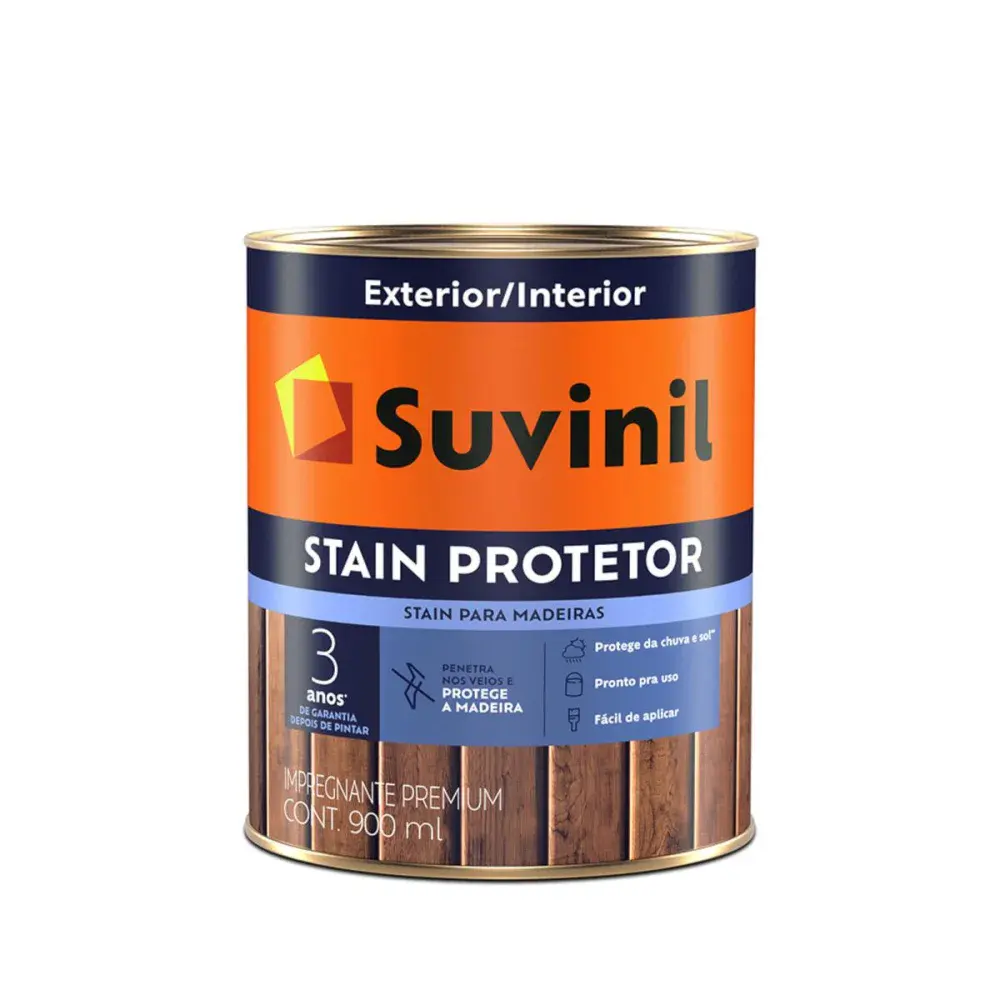 Verniz impregnante stain protetor imbuia 900ML Suvinil — fotografia de referência