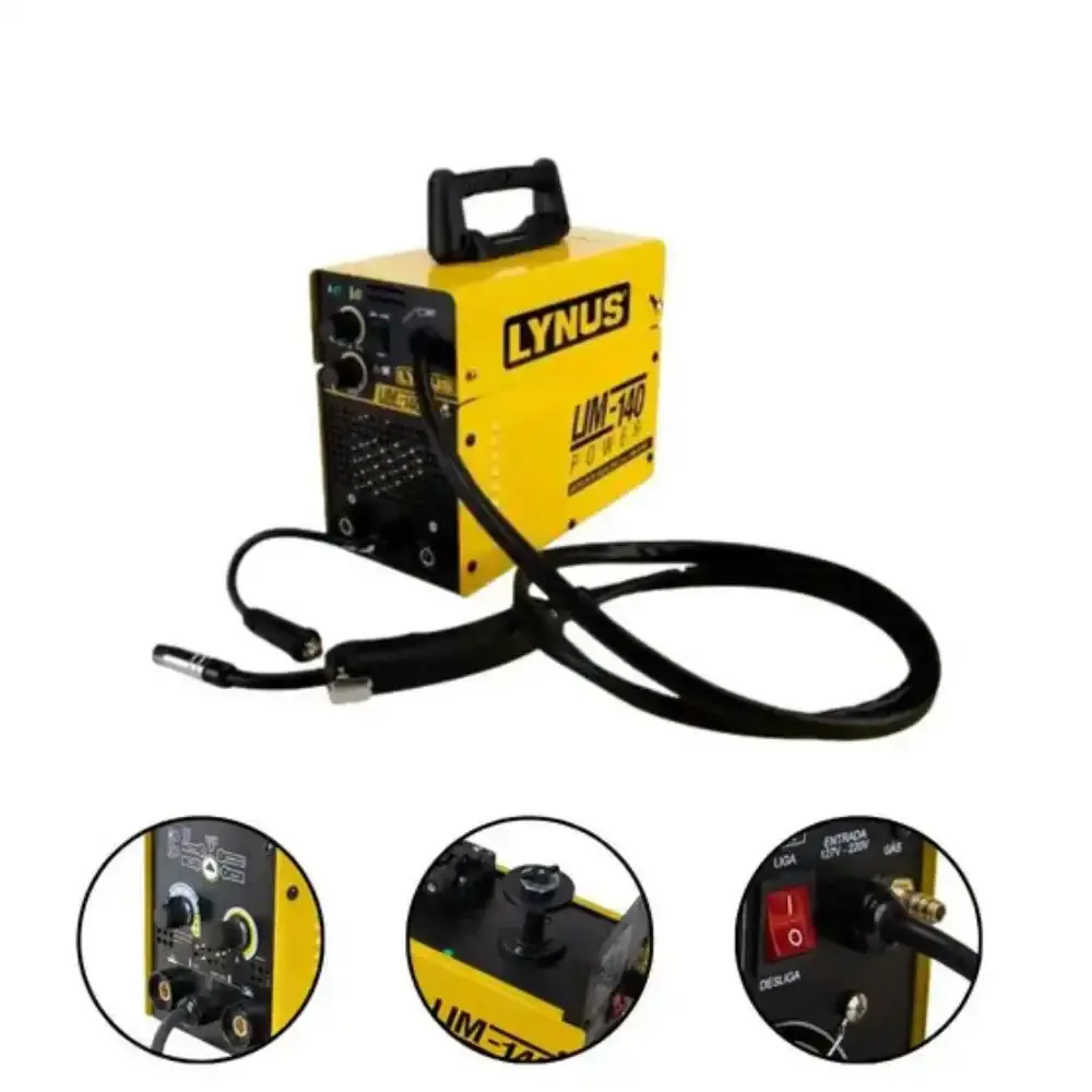 Solda inversora multiprocesso TIG MIG eletrodo 140A LIM-140 power bivolt Lynus bivolt — fotografia 4