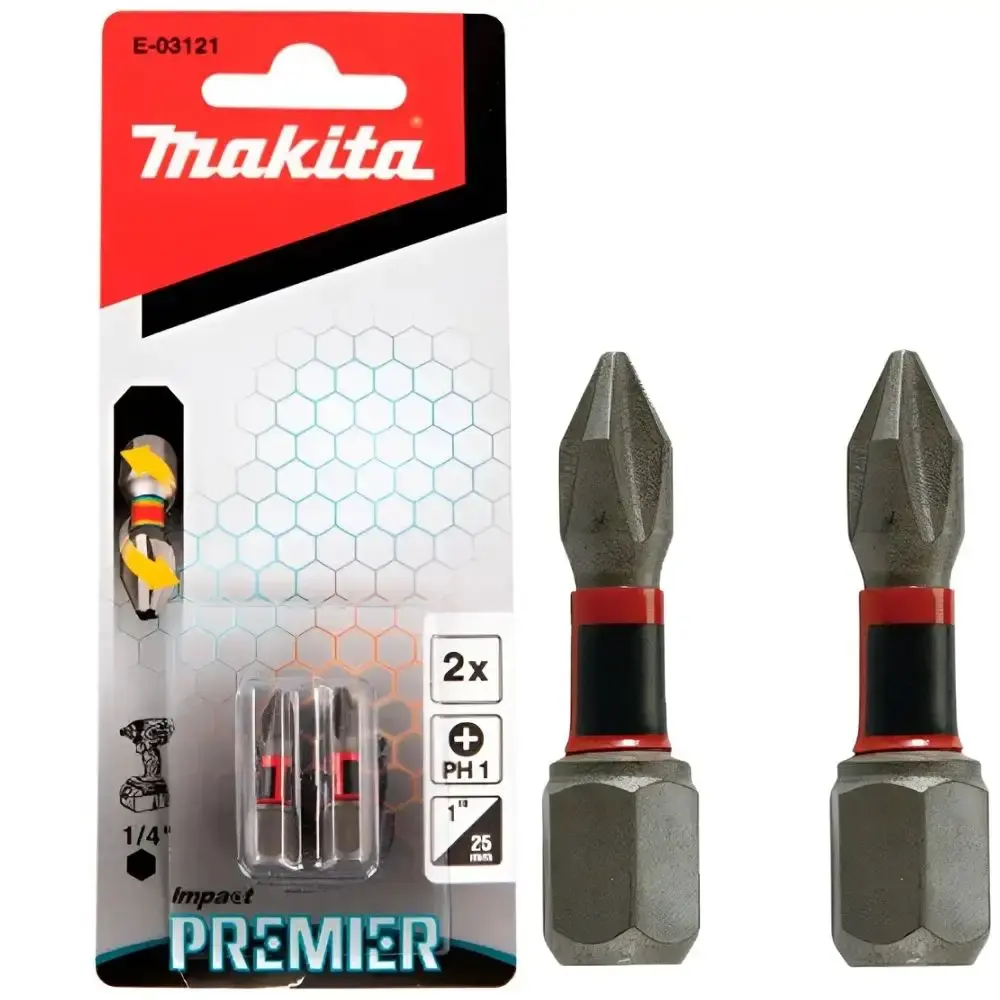 Bits de torção de impacto PH1 25MM com 2 unidades Makita — fotografia 5