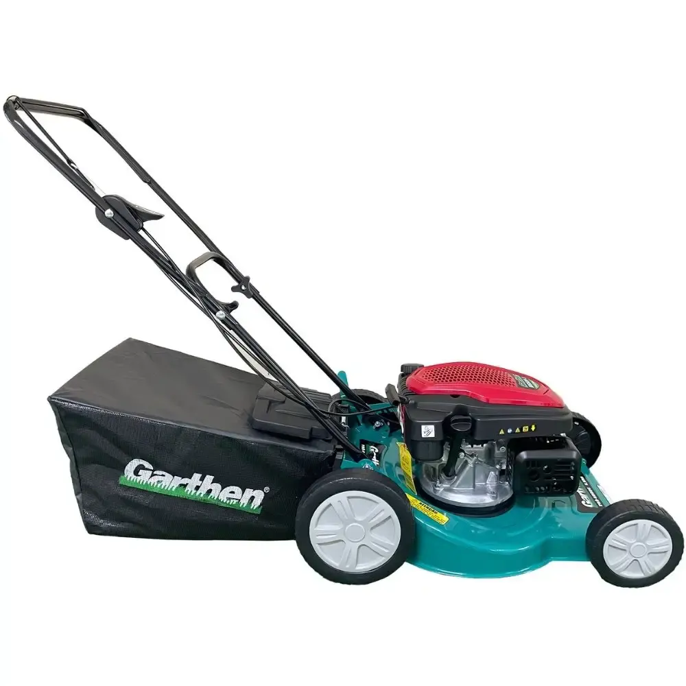 Cortador de grama a gasolina 6 HP 4 tempos com recolhedor PRO-6000C Garthen — fotografia 2