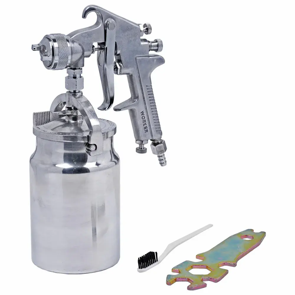Pistola de pintura alta produção 1 litro 1.8MM Worker — fotografia de referência