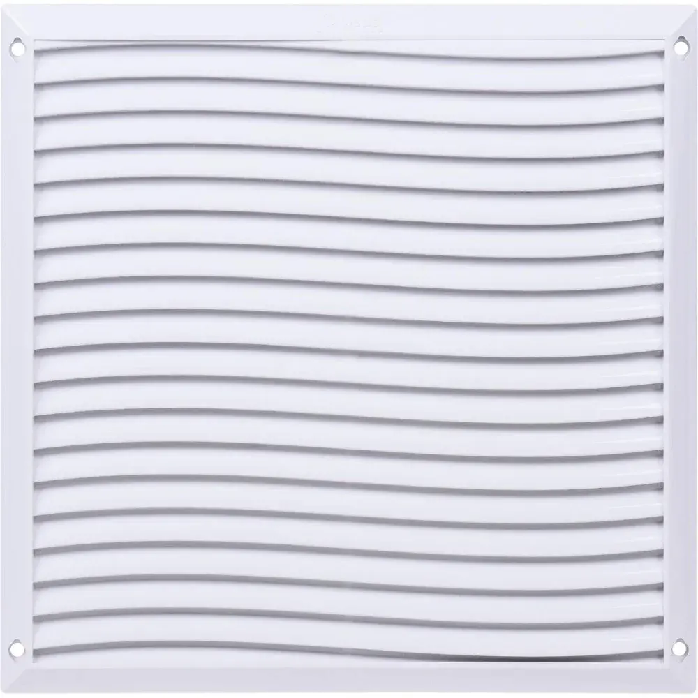 Grelha de ventilação quadrada sem tela 25X25CM branca Liege — fotografia de referência