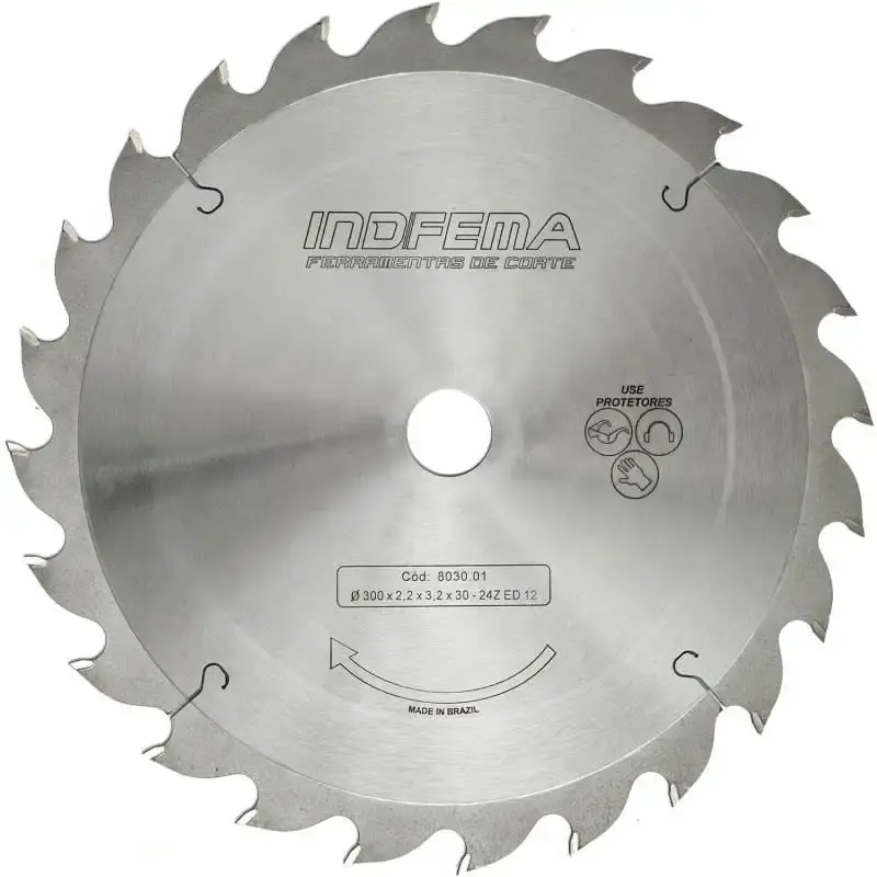 Disco de serra circular de widea HW 12 POL 300 MM 24 dentes 8030.01 Indfema