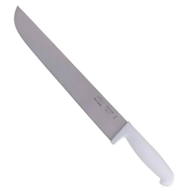 Faca para carne aço inox 12 polegadas 30 CM cabo branco Corneta