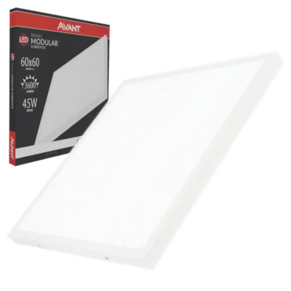 Kit painel plafon sobrepor 6500K + fita led 5 metros Avant — fotografia 2