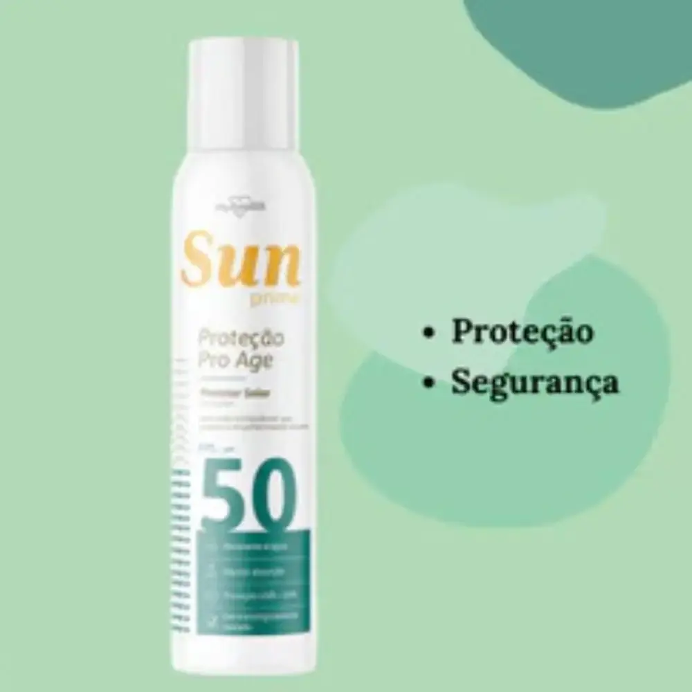 Protetor solar spray 50 fps 150ML 2 unidades AE2600019 sun prime SEM Marca — fotografia 2