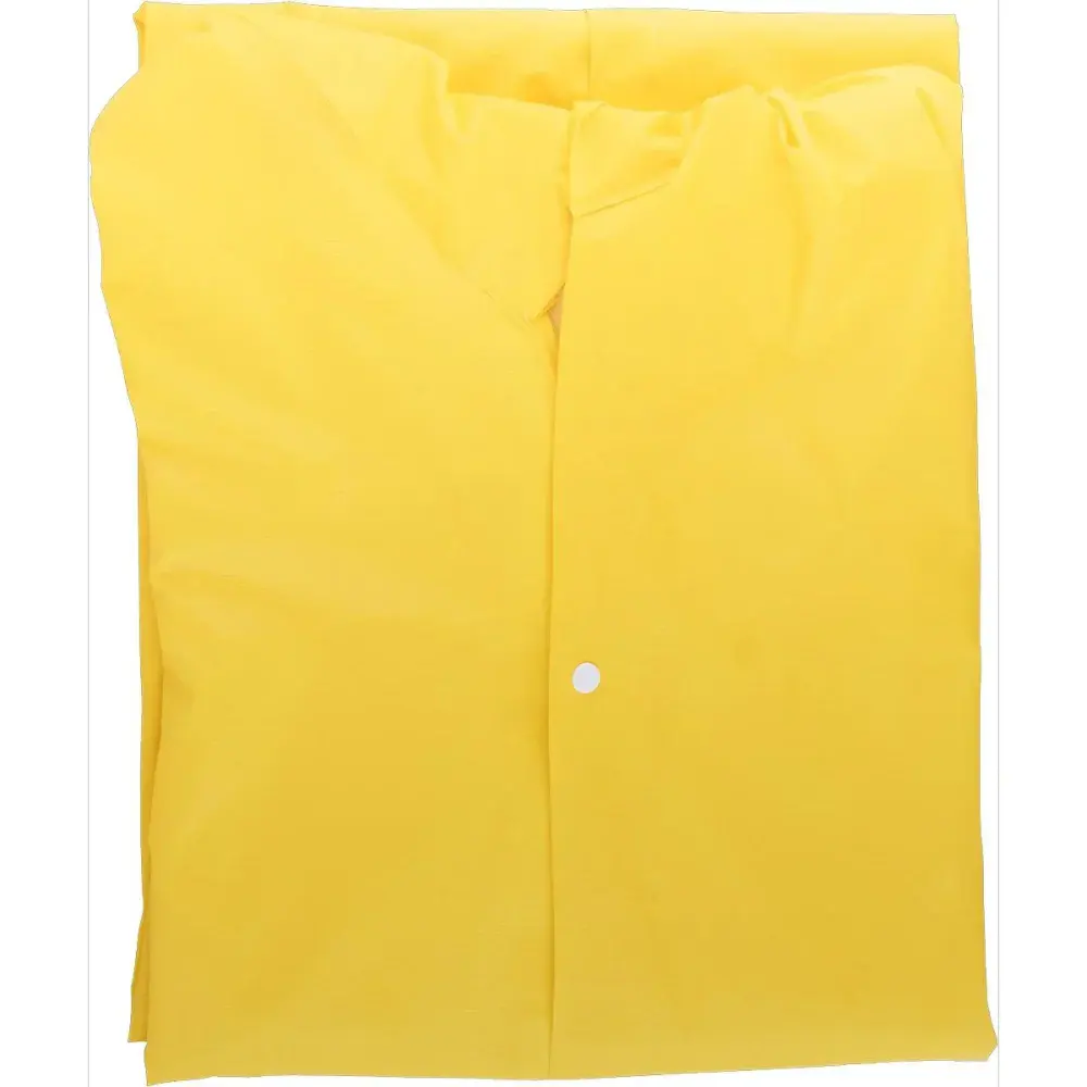 Capa de chuva pvc xg amarela forro Worker — fotografia 8