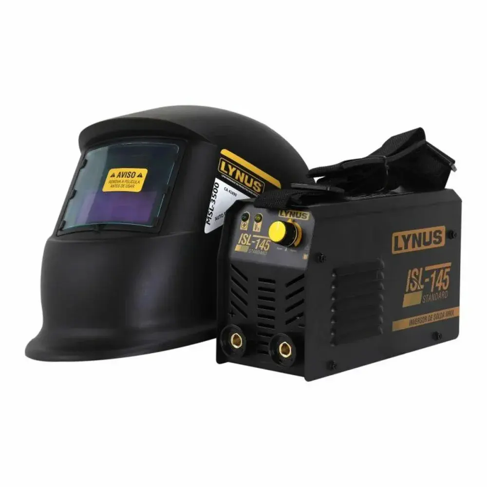 Kit inversora solda com máscara 100A 220V LISL-145 Lynus — fotografia 9